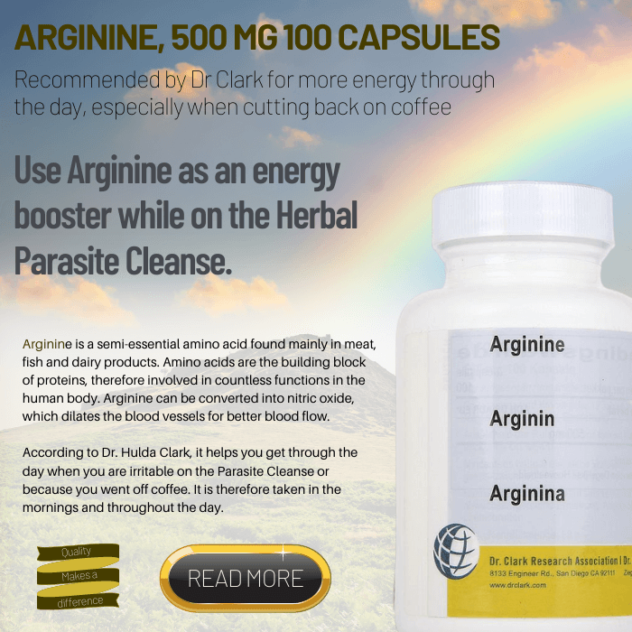 Arginine, 500 mg 100 capsules